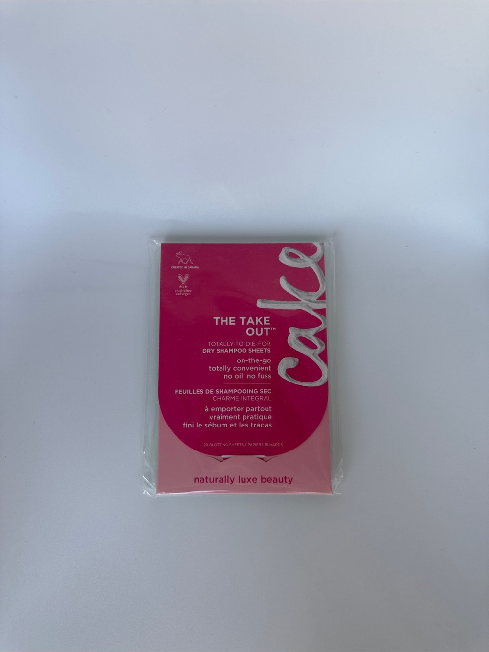RARE Cake The Take Out Dry Shampoo Sheets new in package sealed